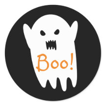 Un fantasma adorable que dice boo