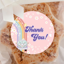 Un Groovy Babe Retro Arcoiris Primer Fiesta de cum