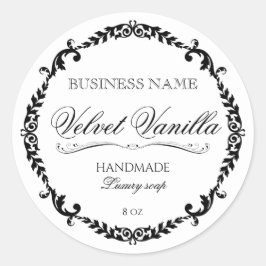 Pegatina Redonda Un jabón de lujo para un negocio de belleza artesa