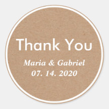 Un Kraft Rústico Sencillo Y Elegante. Tarjetas de