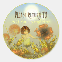 Pegatina Redonda Un libro de un día más brillante