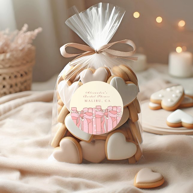 Pegatina Redonda Un nuevo capítulo comienza con la ducha de novia c (Subido por el creador)