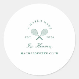 Pegatina Redonda Un partido hecho en la solapa del cielo