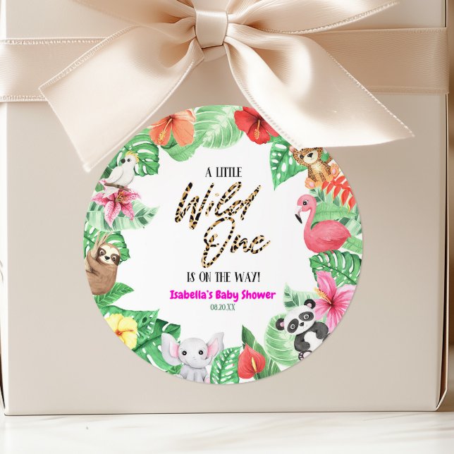 Pegatina Redonda Un pequeño animal tropical salvaje (Subido por el creador)