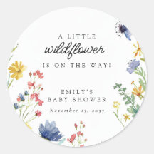 Un pequeño Baby Shower de flores silvestres