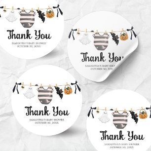 Pegatina Redonda Un pequeño bote casi se debe a Baby Shower