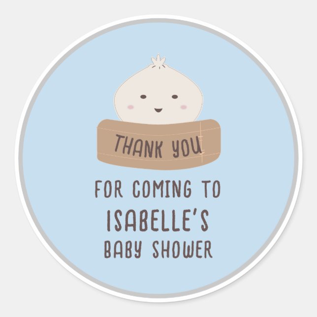 Pegatina Redonda Un Pequeño Dumping Está En El Camino Gracias (Anverso)