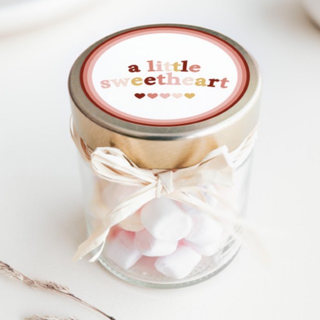 Pegatina Redonda Un poco de amor San Valentín Baby Shower (Subido por el creador)