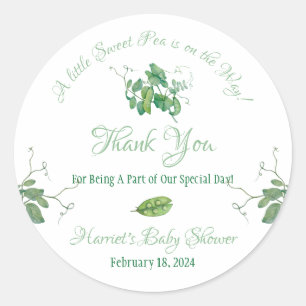 Pegatina Redonda ¡Un poco de dulce se acerca! Baby Shower