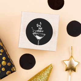Pegatina Redonda Un poco más viejo Martini Partido de Cumpleaños Ne