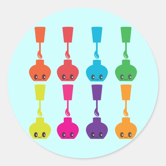 Pegatina Redonda ¡Un polaco de la cola! (Anverso)