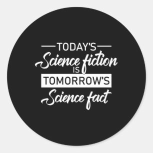 Pegatina Redonda Un regalo divertido para ciencia ficción Ufo Alien