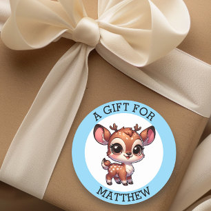 Pegatina Redonda Un Regalo Personalizado Para Navidades