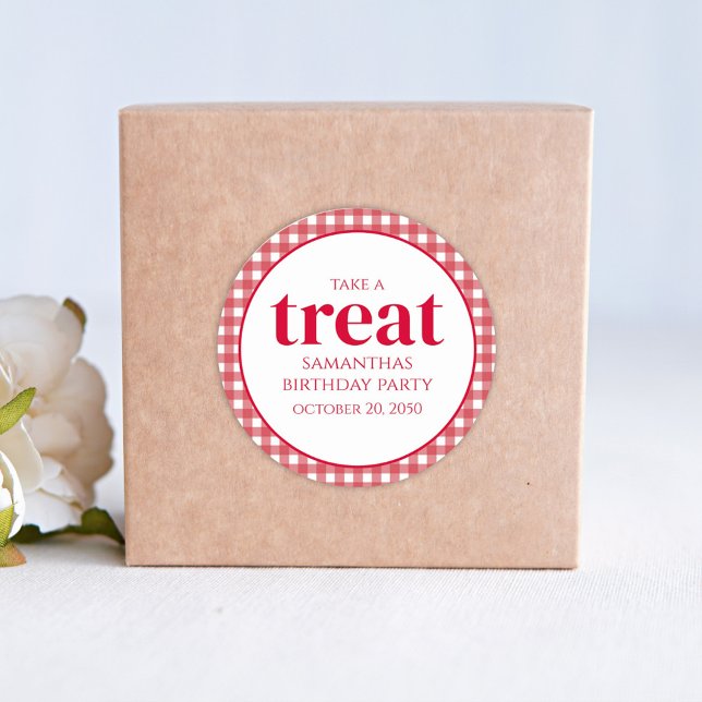 Pegatina Redonda Un simple trato de cumpleaños favorece a la modern (Subido por el creador)