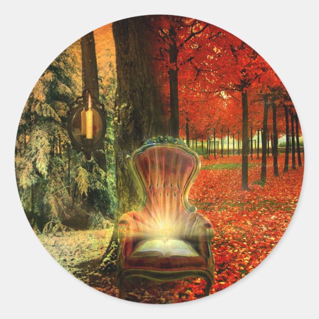 Pegatina Redonda Un tiempo y una temporada (Anverso)