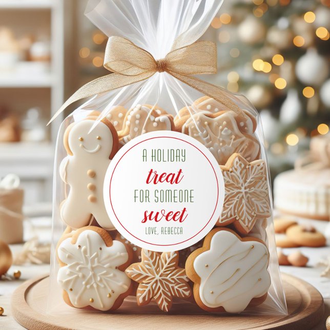 Pegatina Redonda Un trato de vacaciones para Somone Sweet Halloween (Subido por el creador)