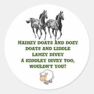 Pegatina Redonda "Un verde oscuro"