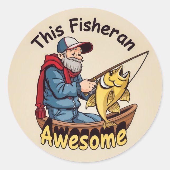 Pegatina Redonda Una aventura acuática vibrante (Anverso)