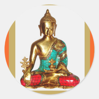 Pegatina Redonda UNA BUDA INCREÍBLE para tu HOGAR