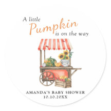 Una calabaza está en camino a Baby Shower