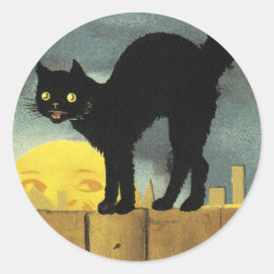 Pegatina Redonda Una Feliz Halloween