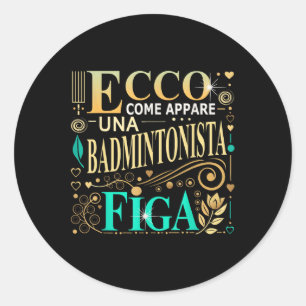 Pegatina Redonda Una Idea de Regalo Genial para una Mujer Jugadora 