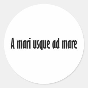 Pegatina Redonda una imagen de mari usque ad mare