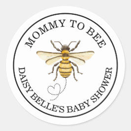 Pegatina Redonda Una Miel Pequeña Está En Camino De Los Pegatinas D