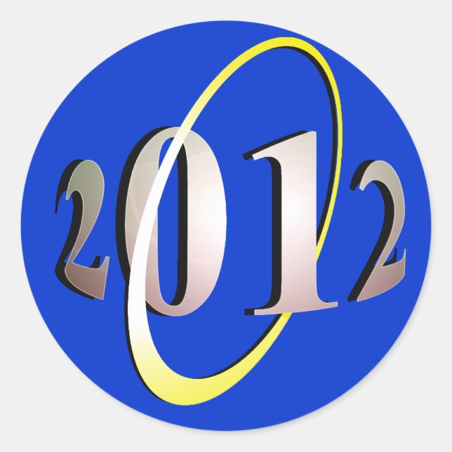 Pegatina Redonda Una nueva era (Anverso)