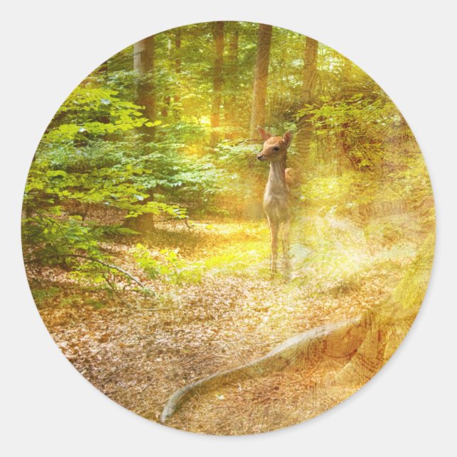 Pegatina Redonda Una oración para la orientación (Anverso)