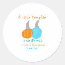 Una pequeña calabaza está en camino baby shower na