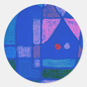 Pegatina Redonda Una pequeña habitación en Venecia por P. Klee,