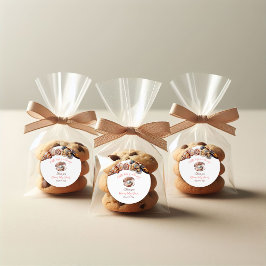 Pegatina Redonda Una pequeña perla bajo el mar Chica Baby Shower