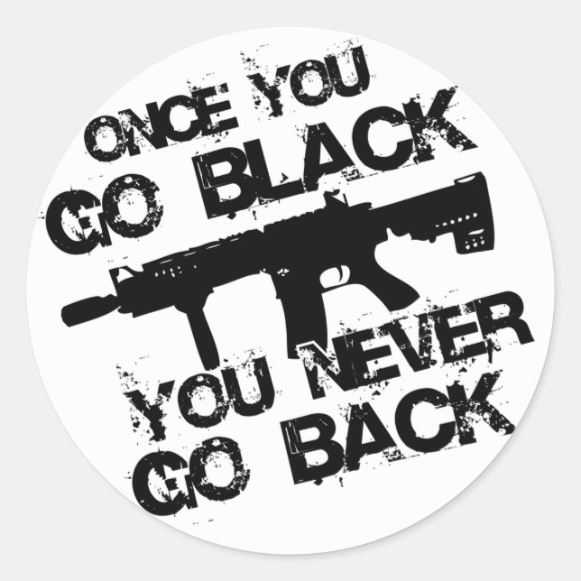 Pegatina Redonda Una vez que vayas...... (Anverso)