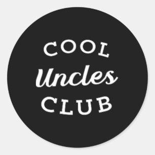 Pegatina Redonda Uncles Club Mejor Tío Jamás Fundido Padres Día Nue