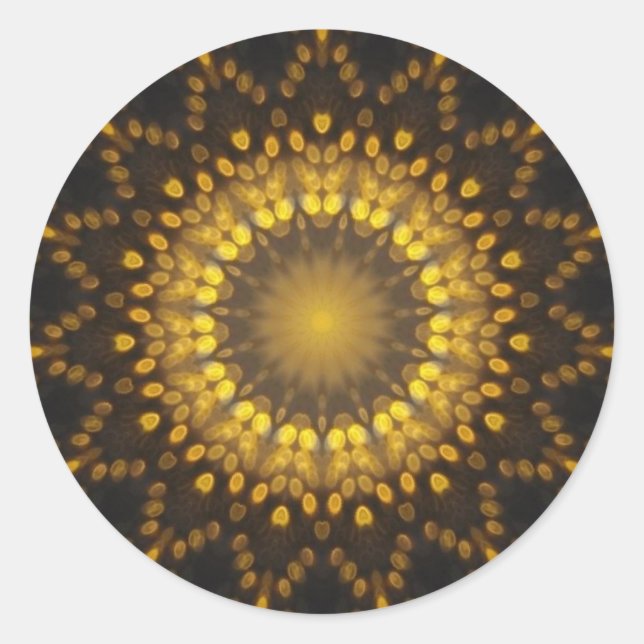 Pegatina Redonda Undécima estrella (Anverso)