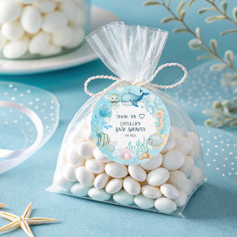 Pegatina Redonda Under the Sea Baby Shower