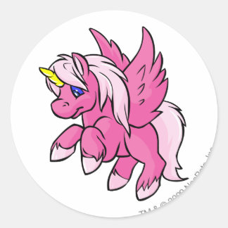 Pegatina Redonda Uni Pink