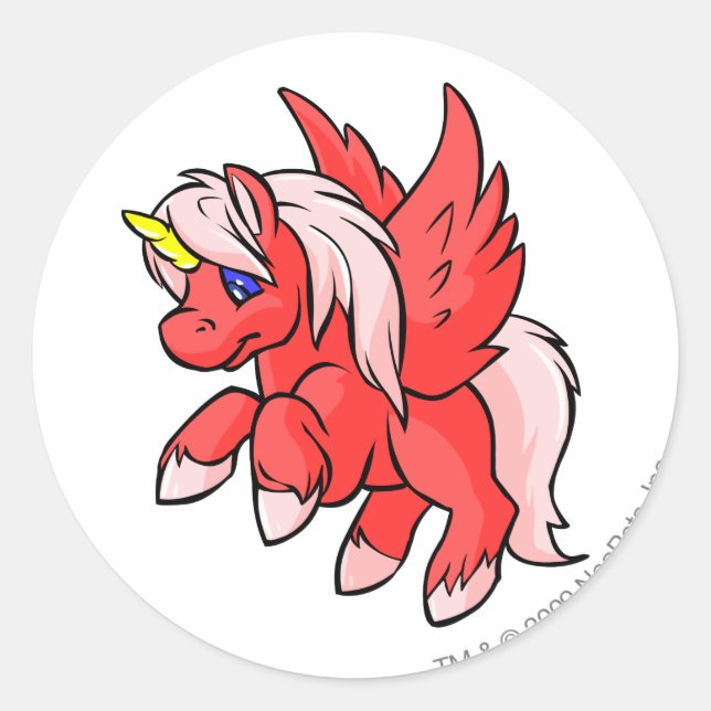 Pegatina Redonda Uni Red (Anverso)