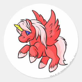 Pegatina Redonda Uni Red