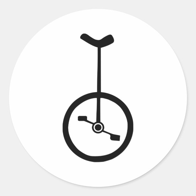 Pegatina Redonda Unicciclo (Anverso)