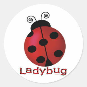 Pegatina Redonda Único Ladybug