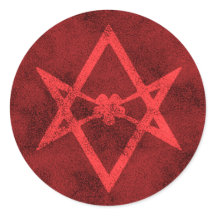 Unicursal Hexagram (Textos rojos)