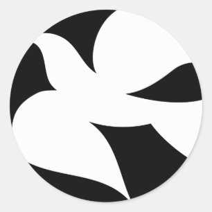 Pegatina Redonda Unidad de paz circular