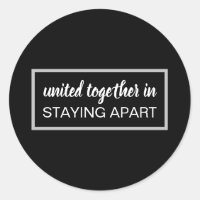 Unidos en permanecer separados blanco y negro
