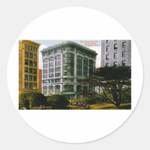 Pegatina Redonda Union Square