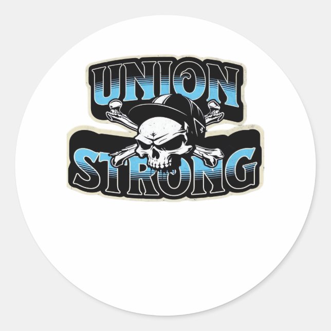 Pegatina Redonda Union Strand Pro Union Hard Gorra Classic (Anverso)