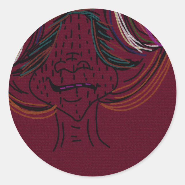 Pegatina Redonda Unique Original Animation Stickers (Anverso)