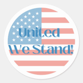 Pegatina Redonda United We Stand