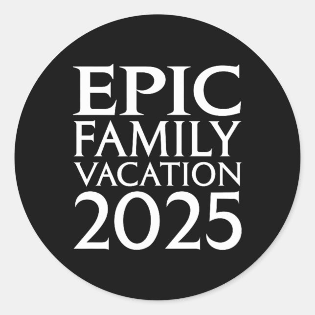 Pegatina Redonda Universal Epic Universe Vacation 2025 Front (Anverso)
